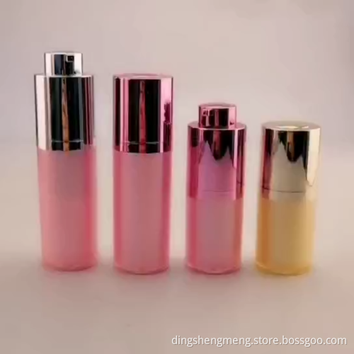 15 ml 30 ml 50 ml Kunststoffkosmetische Verpackung rote luftige Pumpenlotionflasche